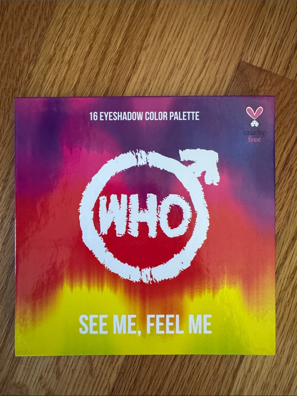 See Me, Feel Me 16-Color Eyeshadow Palette - Pink, Red, Yellow, Purple